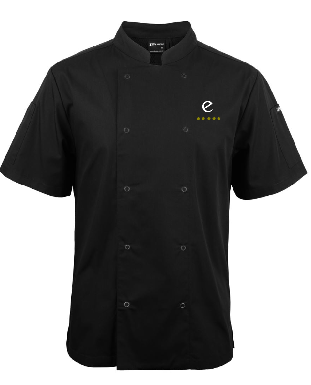 EC-5CJS S/S Snap Button Chefs Jacket (5 Star Logo)
