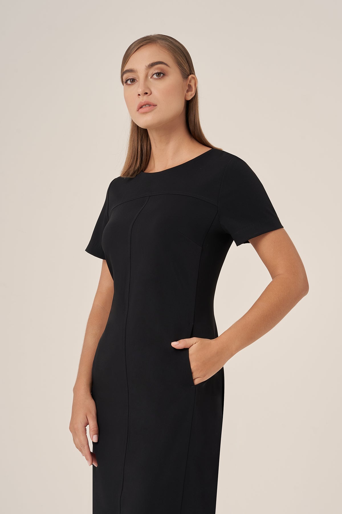 HS-FDR461 RILEY DRESS BLACK