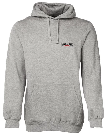 LSRH-3FH - LONESTAR FLEECY HOODIE GREY (13% MARLE)
