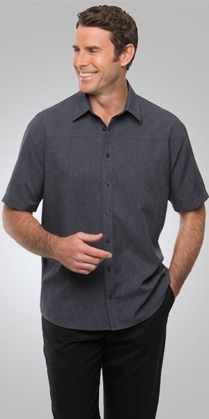 HS4145-ADMIN: Ezylin Mens S/S Shirt - Charcoal