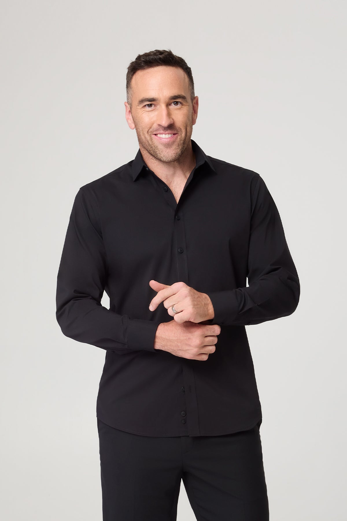 HS 4773 - Oliver Long Sleeve Shirt Black