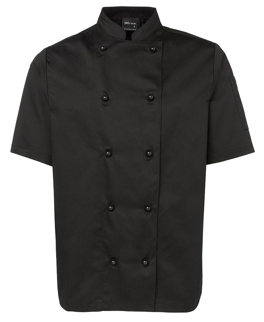 LSRH-CHEFJSS - 5CJ2 UNISEX S/S CHEFS JACKET BLACK