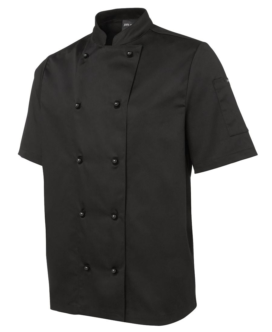 LSRH-CHEFJSS - 5CJ2 UNISEX S/S CHEFS JACKET BLACK