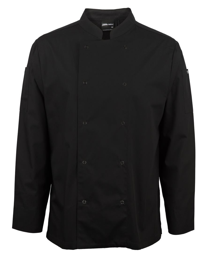 EC-5CJL L/S Snap Button Chefs Jacket (5 Star Logo)