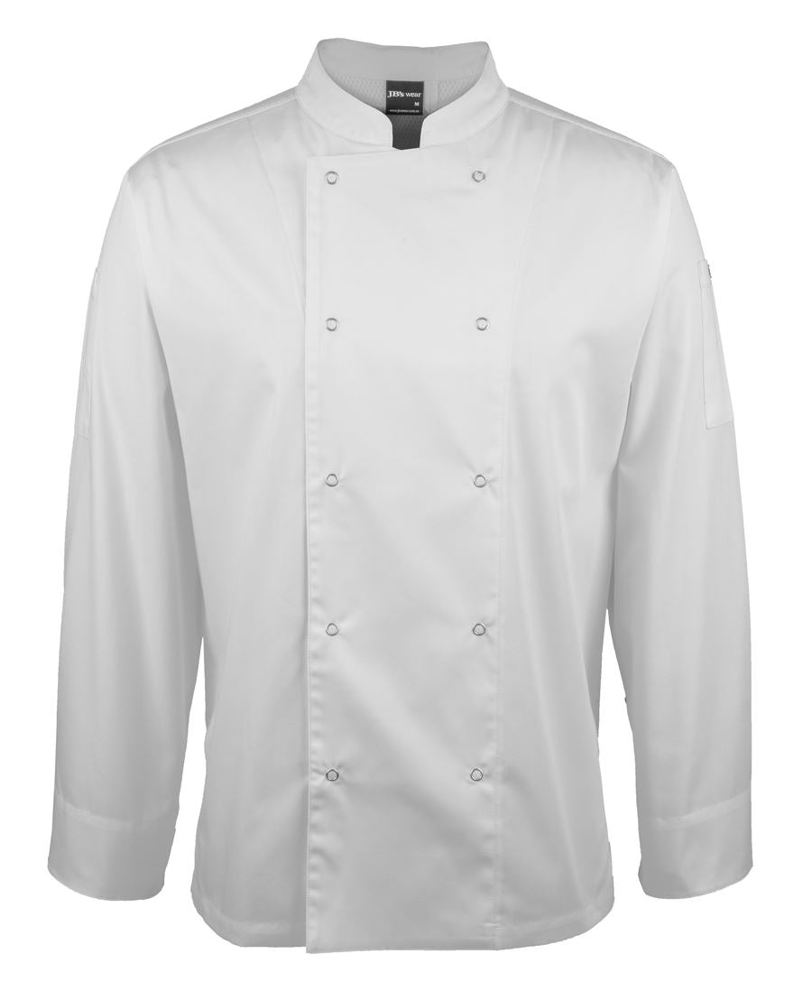 EC-5CJL L/S Snap Button Chefs Jacket (5 Star Logo)