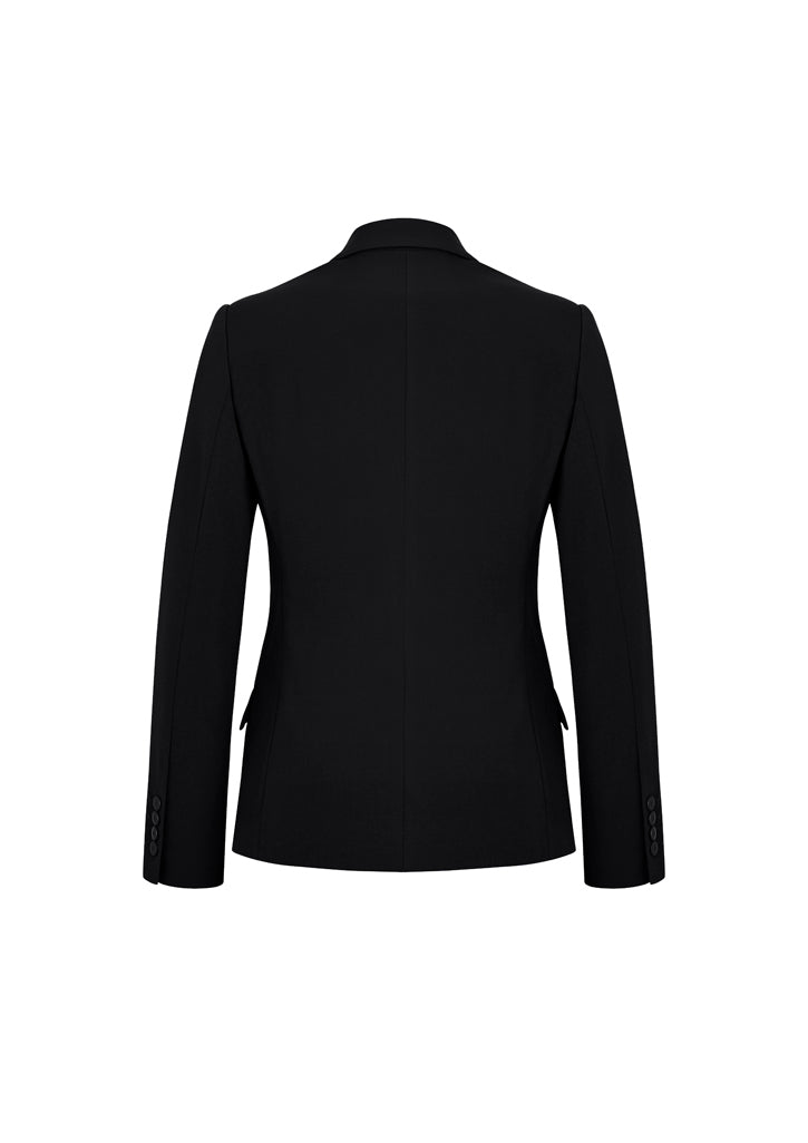 HS60719-ADMIN: Womens Two Button Mid Length Jacket - Black