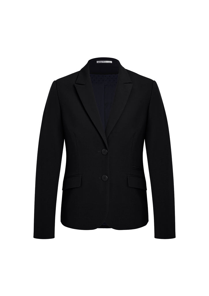 HS60719-ADMIN: Womens Two Button Mid Length Jacket - Black