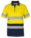6DCPS - HI VIS (D+N) S/S COTTON POLO