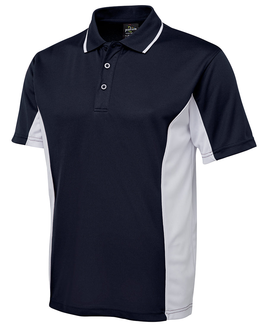 CPS-7PP Podium Contrast Polo Navy White