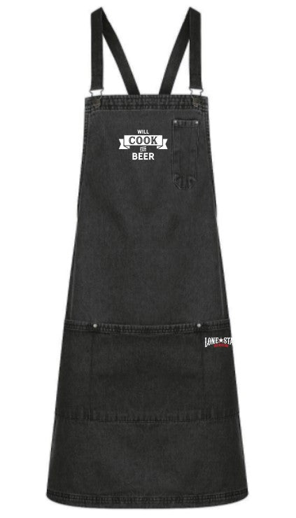 LSRH-A27 - LOUIE APRON STONEWASH BLACK (3 DIFFERENT PRINT-MIX)