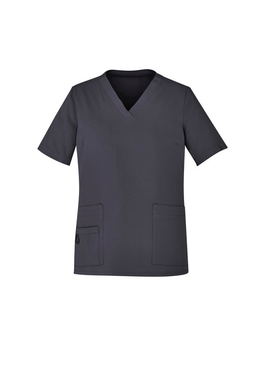 AC-CST945MS Mens Avery V-Neck Scrub Top Charcoal