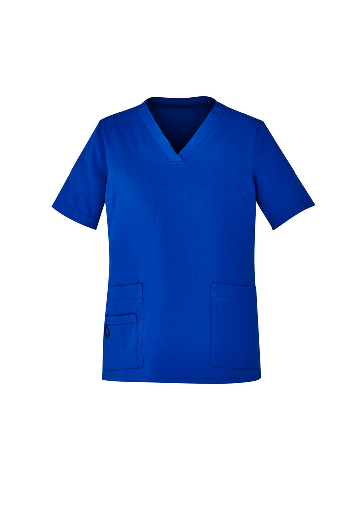 AC-CST941LS Mens Avery V-Neck Scrub Top Electric Blue