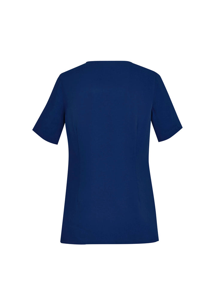 AC-CST942LS Womens Avery Round Neck Scrub Top Navy