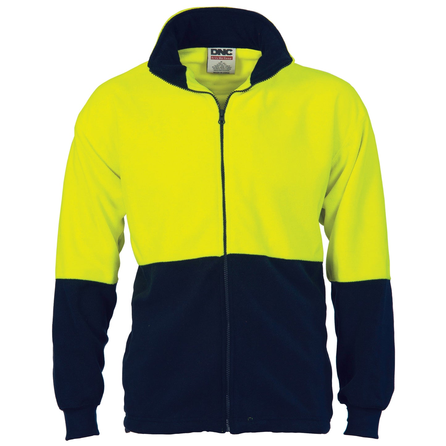 VV-3827 HiVis Two Tone Full Zip Polar Fleece