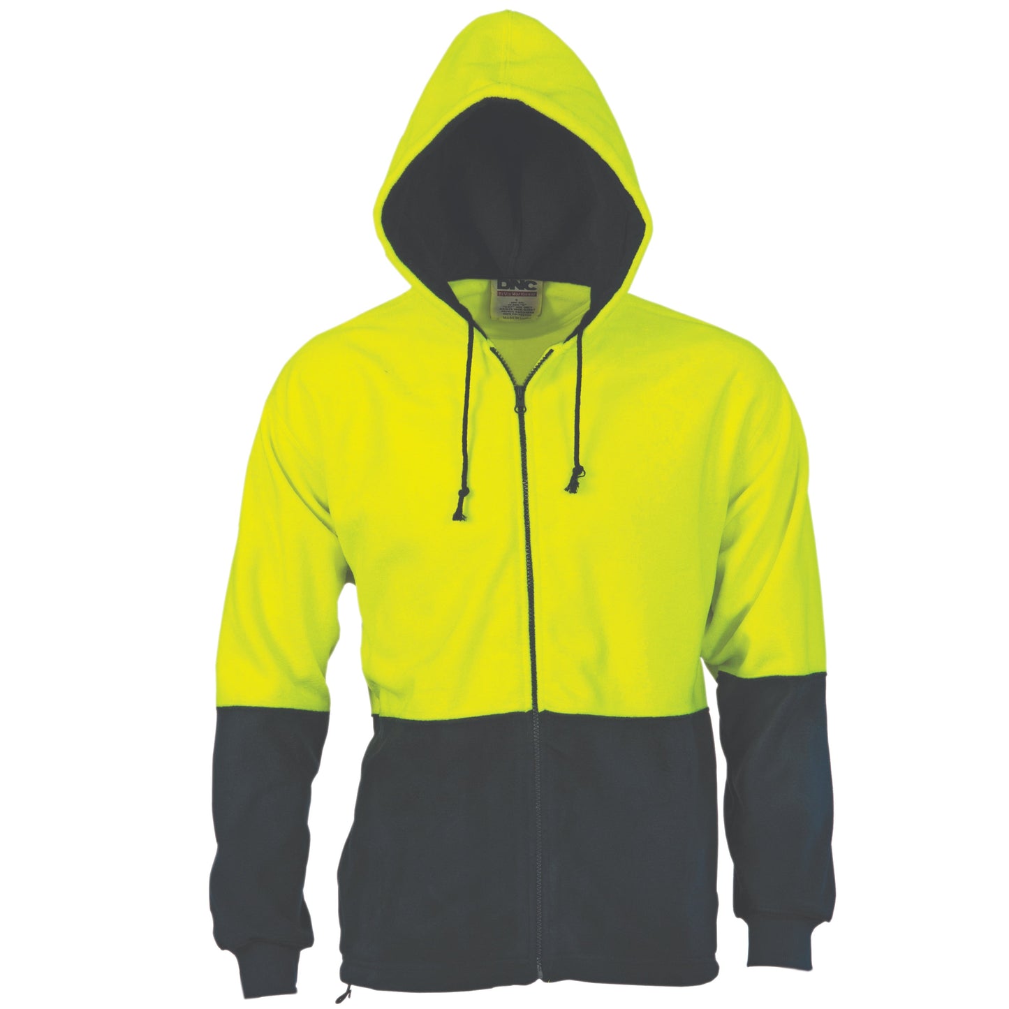 VV-3927 HiVis Two Tone Full Zip Polar Fleece Hoodie