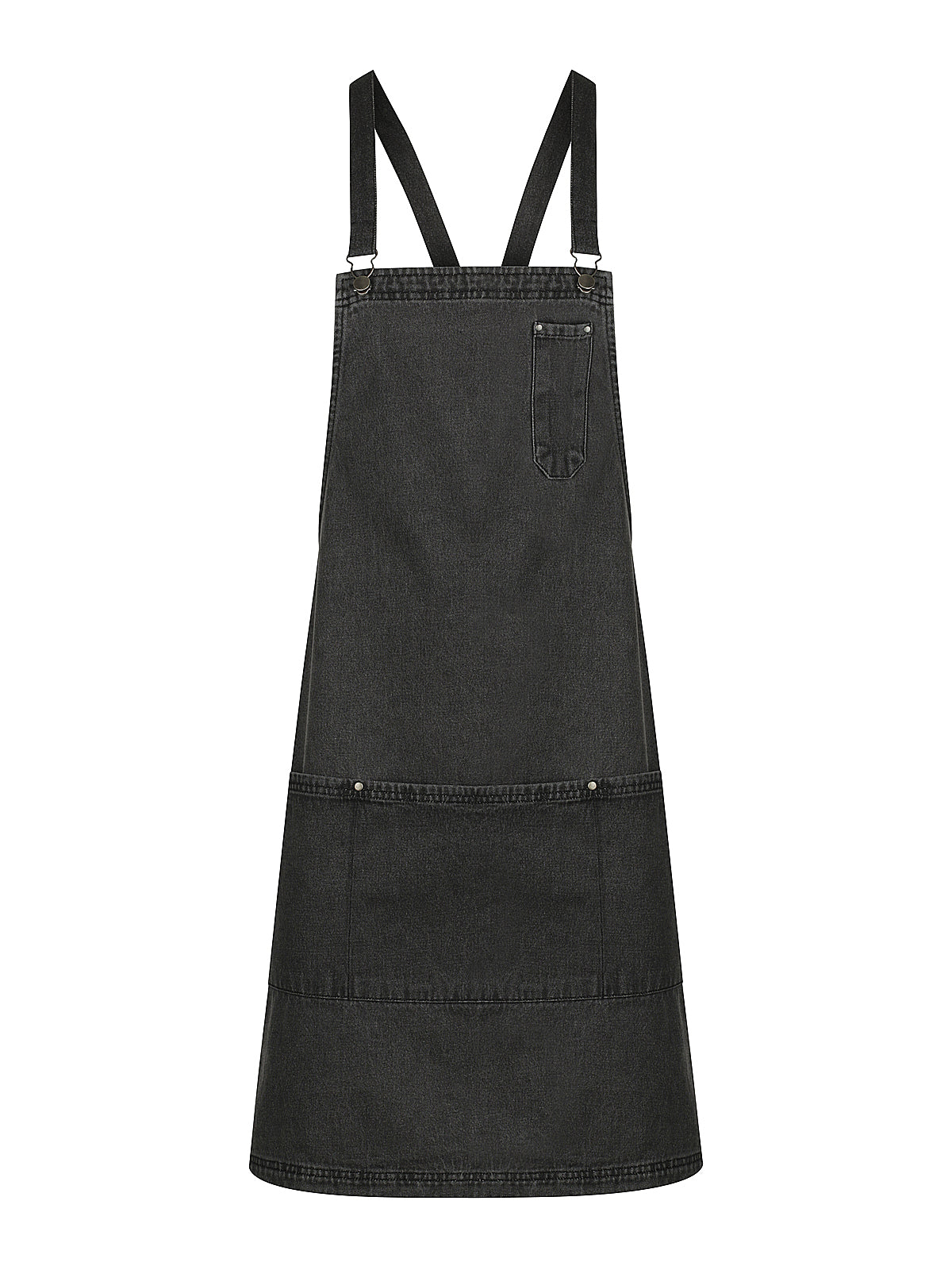 LSRH-A27 - LOUIE APRON STONEWASH BLACK (3 DIFFERENT PRINT-MIX)