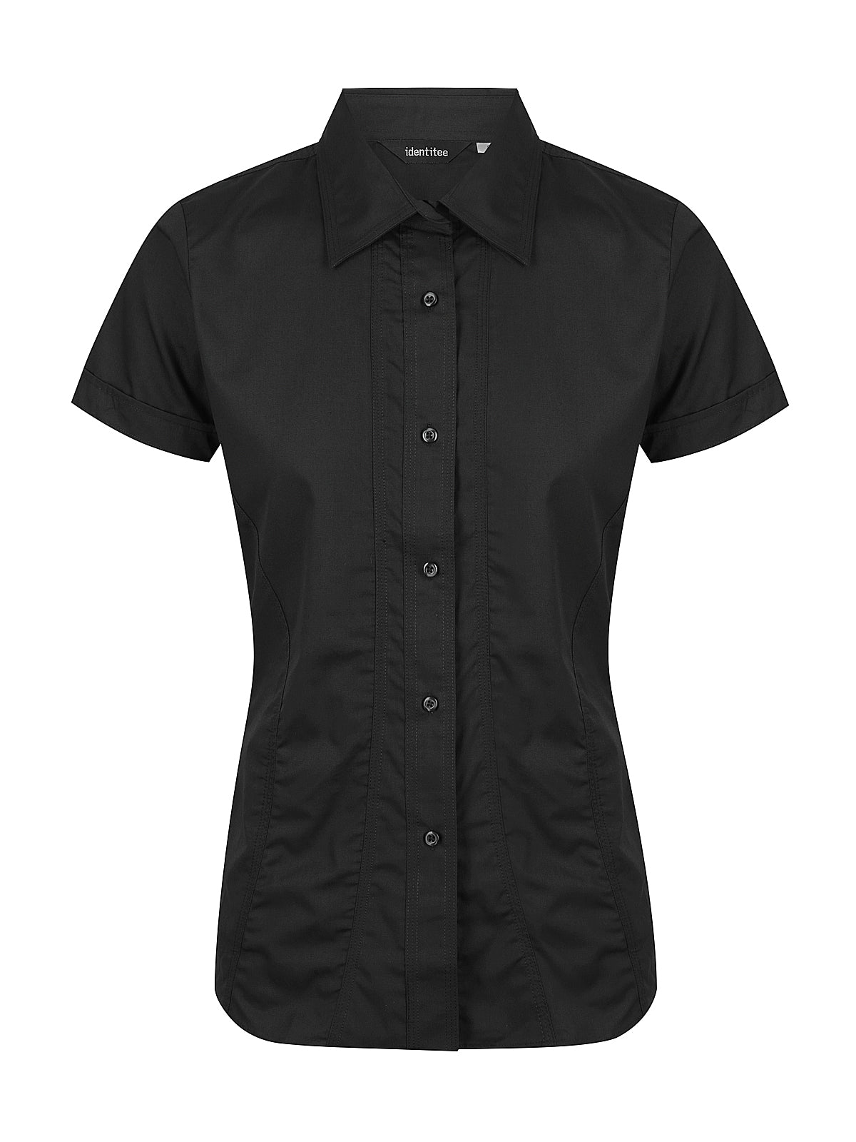 LSRH-W15 – LADIES ASTON SHORT SLEEVE SHIRT BLACK