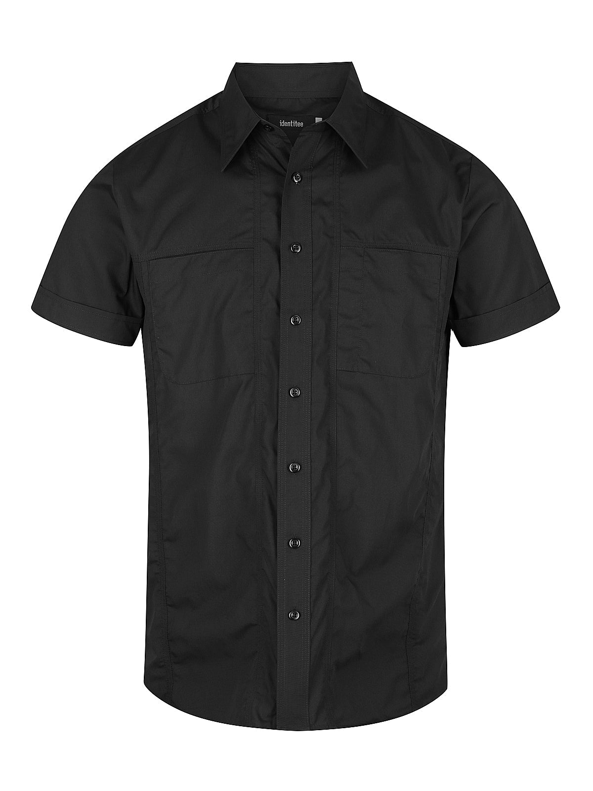 LSRH-W13 – MENS ASTON SHORT SLEEVE SHIRT BLACK