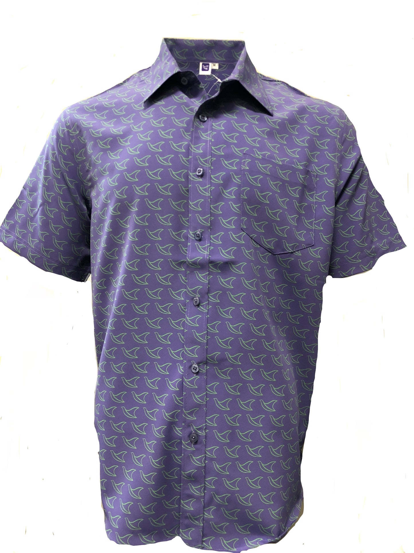 UA-MDOVES MENS YOKE PANEL S/SLEEVE - LILAC