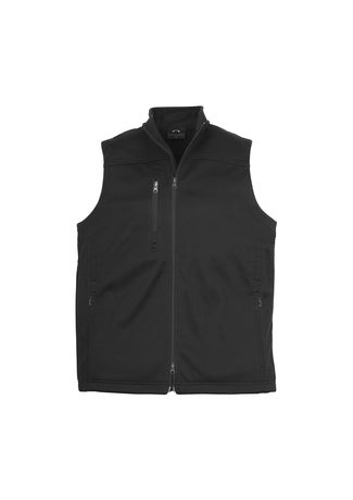 UA-J3881 MENS SOFT SHELL VEST - BLACK