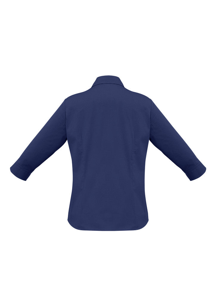 VV-LB7300R LADIES METRO 3/4 SLEEVE SHIRT - ROYAL