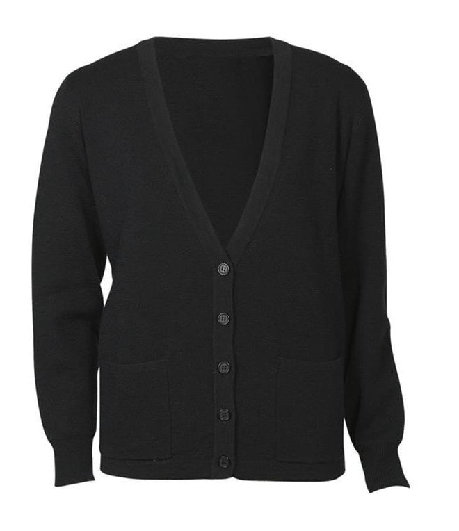 HSLC8008: Ladies Woolmix Cardigan - Black