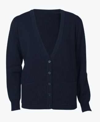 VV-LC8008- LADIES WOOLMIX CARDIGAN - NAVY