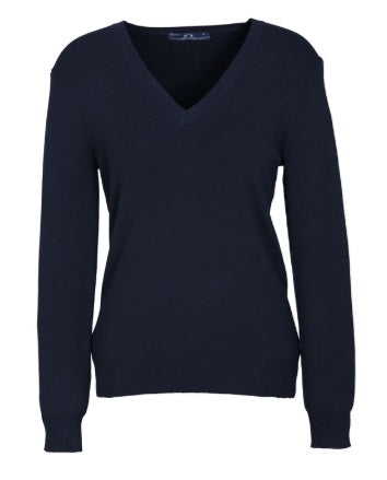 VV- LP3506 - LADIES V-NECK PULLOVER - NAVY