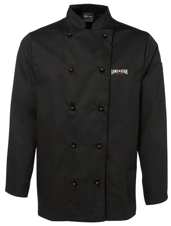 LSRH-CHEFJLS - 5CJ UNISEX L/S CHEFS JACKET BLACK