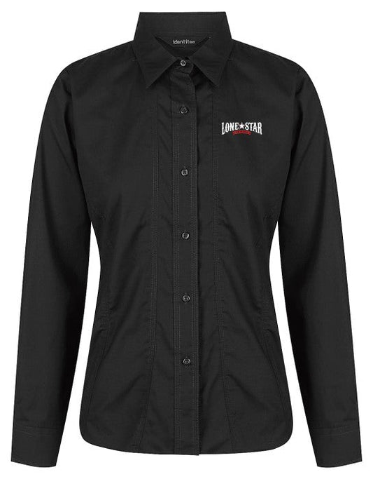 LSRH-W14 – LADIES ASTON LONG SLEEVE SHIRT BLACK