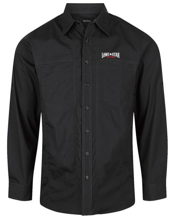 LSRH-W12 - MENS ASTON LONG SLEEVE SHIRT BLACK