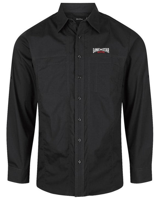 LSRH-W12 - MENS ASTON LONG SLEEVE SHIRT BLACK