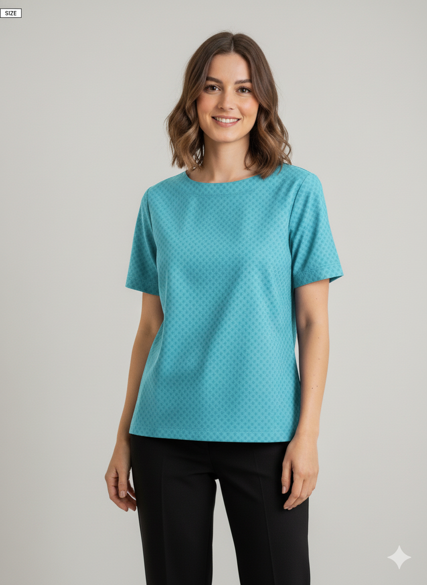 NEXIAAC005 - WOMEN’S BOAT NECK TUNIC MINT