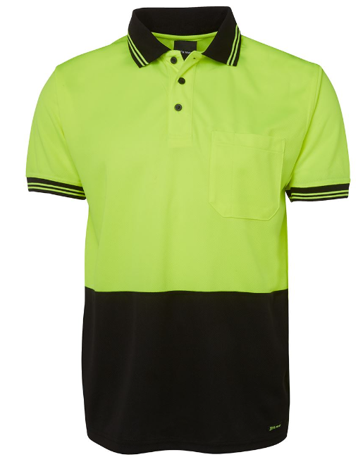 6HVPS - HI VIS S/S TRADITIONAL POLO