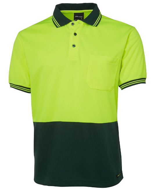 6HVPS - HI VIS S/S TRADITIONAL POLO