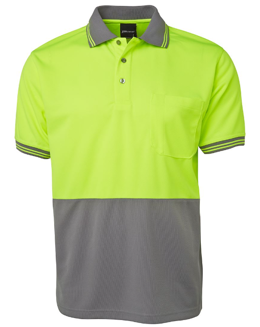 6HVPS - HI VIS S/S TRADITIONAL POLO
