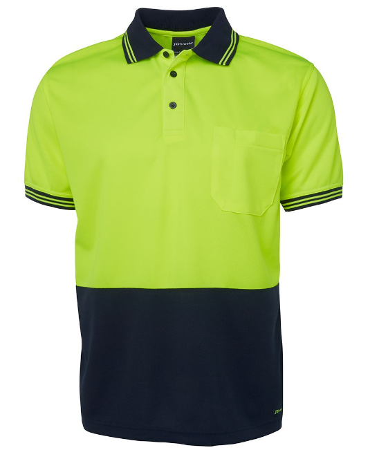 6HVPS - HI VIS S/S TRADITIONAL POLO