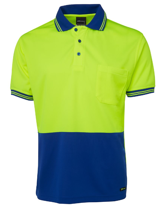 6HVPS - HI VIS S/S TRADITIONAL POLO