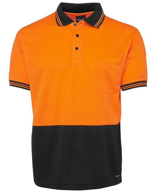 6HVPS - HI VIS S/S TRADITIONAL POLO