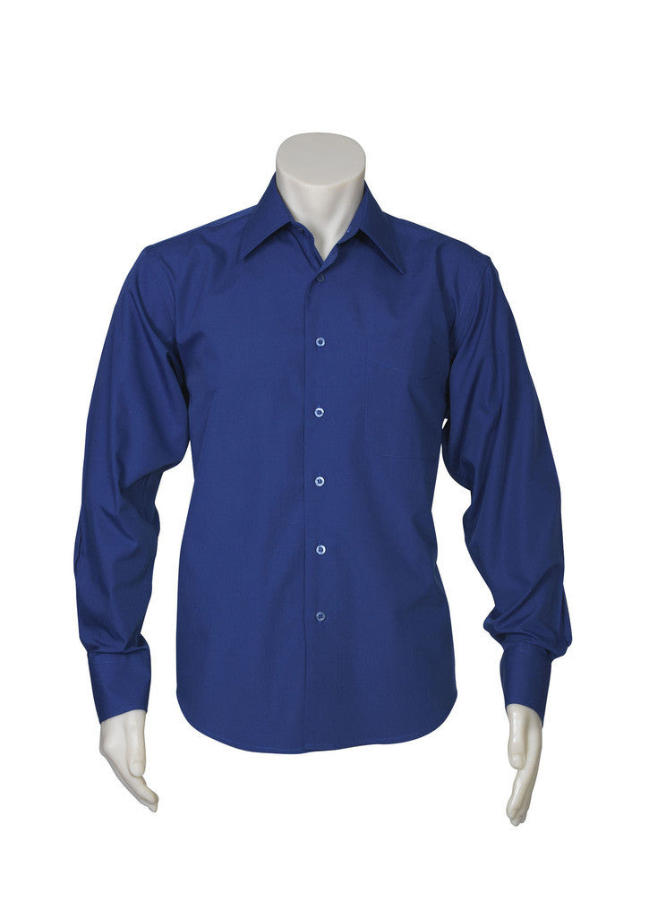 VV-SH714R MENS METRO L/SLEEVE SHIRT - ROYAL