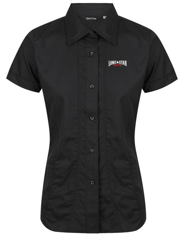 LSRH-W15 – LADIES ASTON SHORT SLEEVE SHIRT BLACK