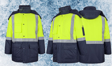 6DFJ - HI VIS (D+N) FREEZER JACKET