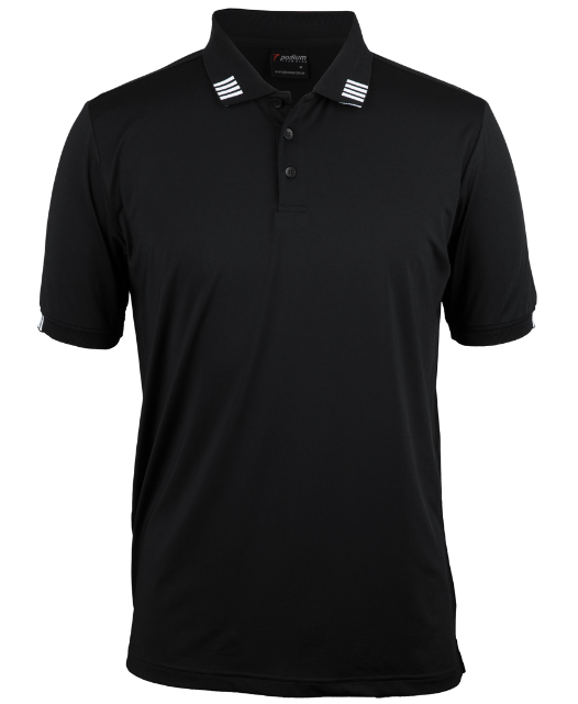 7S4P - PODIUM 4 STRIPE S/S STRETCH POLO