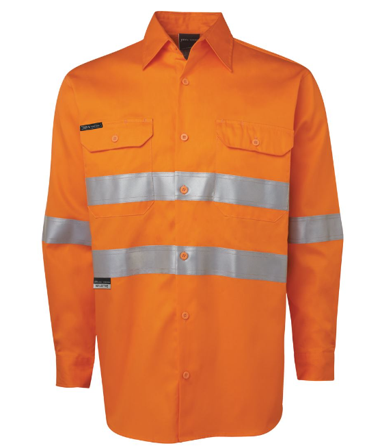6DNWL - HI VIS L/S (D+N) 150G WORK SHIRT