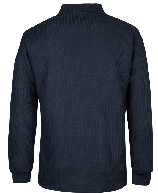 7WPL - PODIUM L/S WAFFLE POCKET POLO