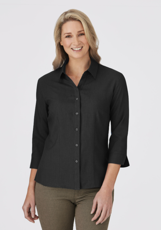 HS-2145 EZYLIN LADIES SHIRT BLACK