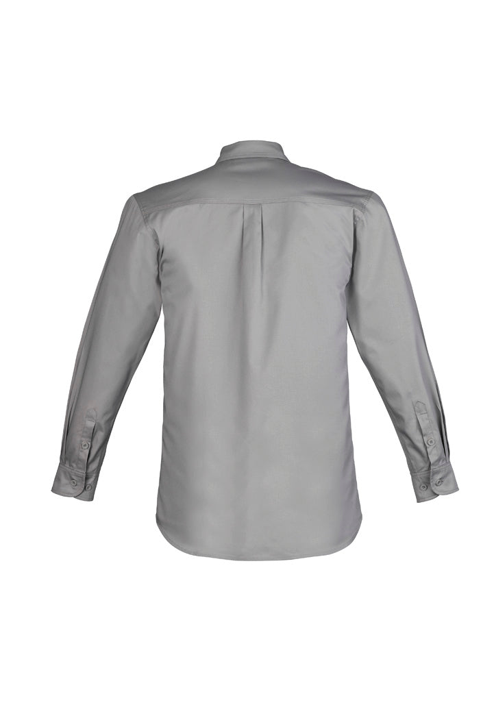 UA-ZW121 Mens Lightweight Tradie Long Sleeve Shirt Grey