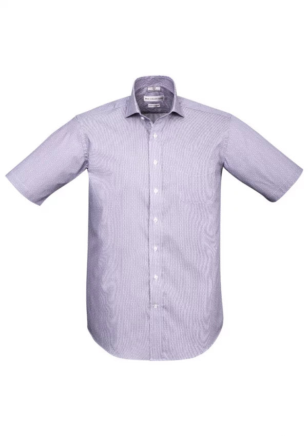 41712 Calais Mens Short Sleeve Shirt - Purple Reign