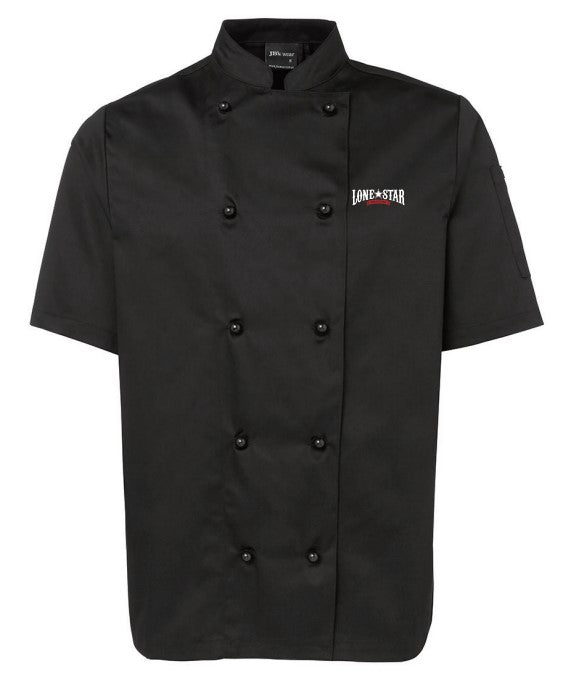 LSRH-CHEFJSS - 5CJ2 UNISEX S/S CHEFS JACKET BLACK