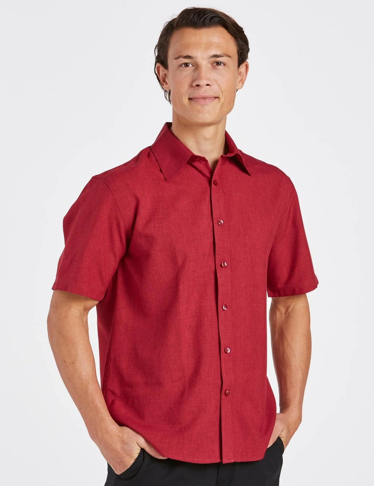 HS-Climate Smart - Mens Easy Fit Short Sleeve Pepper